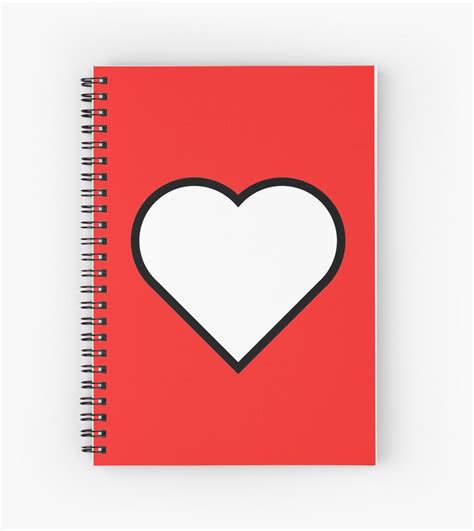 HEART Spiral Notebook by IdeasForArtists in 2021 | Notebook, Spiral notebook, Notebook design