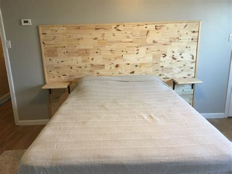 The Hobson Homestead How To Build A Headboard With Built In Floating