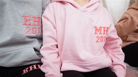 Personalised Varsity Embroidered Hoodie With Initials And Year Its