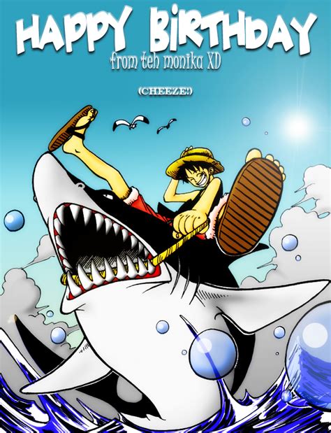 Luffy Birthday Card By Arseniic On Deviantart