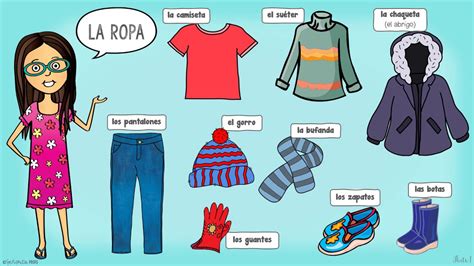 La Ropa De Invierno Spanish Winter Clothing Youtube