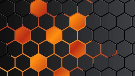 Free Download Orange And Black Grid Pattern Wallpaperfool 1920x1080