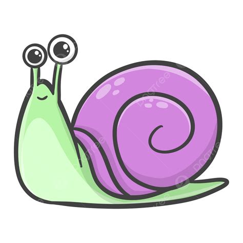 Cute Snail Slowly Snail Cute Animal Png Transparent Clipart Image