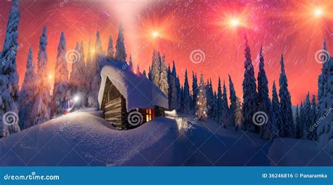 Moonrise On Christmas Stock Photo Image Of Background 36246816