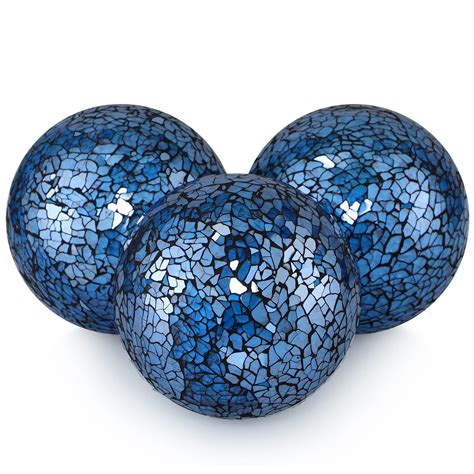 Mosaic Glass Orbs Mosaic Sphere Glass Globe Decorative Orbs Centerpiece