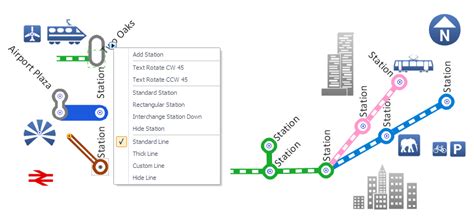 Metro Map Style | Subway infographic design elements - software tools