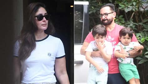 Saif Ali Khan Holds Sons Taimur And Jeh In Each Arm As He Heads Out With Kareena Kapoor