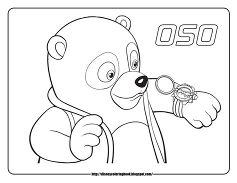 Free Printable Special Agent Oso Coloring Pages