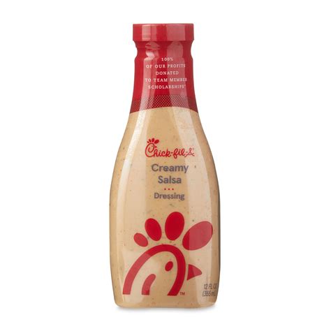 Chick-Fil-A Creamy Salsa Refrigerated Salad Dressing, 12 Fluid oz
