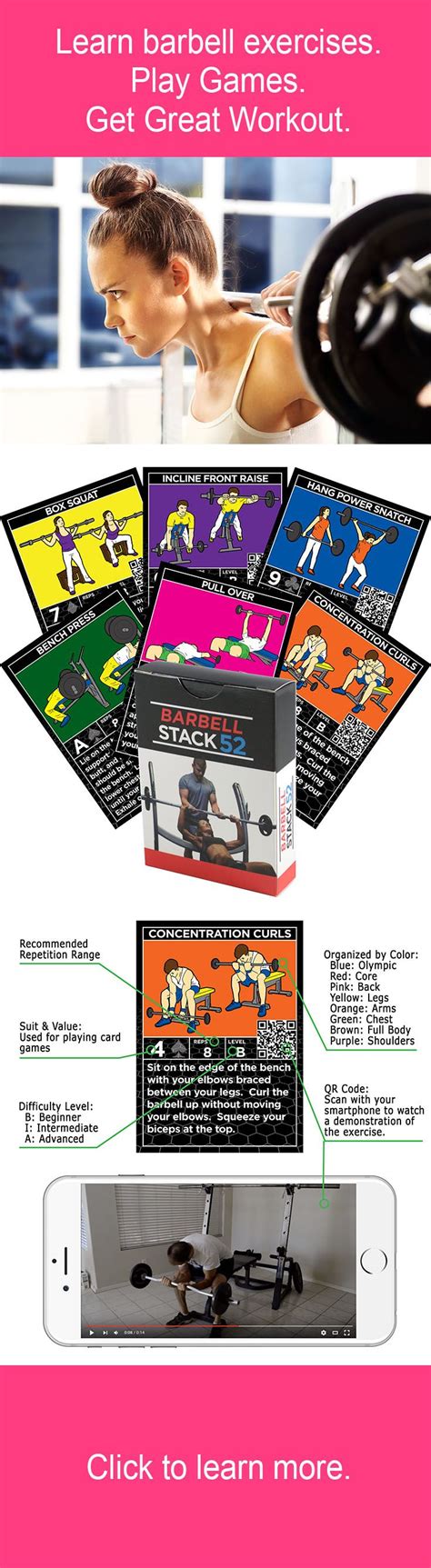 Barbell Stack 52 Stack 52 Barbell Workout Card Workout Barbell