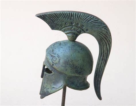 Ancient Greek Spartan War Bronze Metal Helmet
