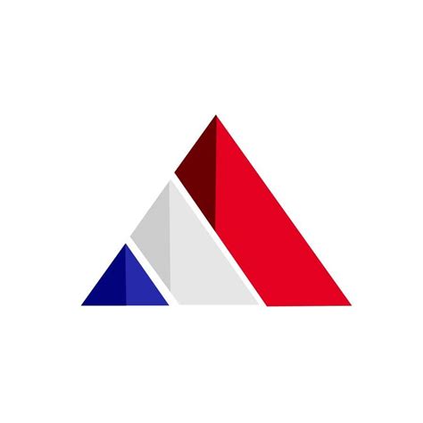 Cmgamm Red Logo With White Triangles In It