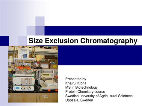 Ppt Size Exclusion Chromatography Powerpoint