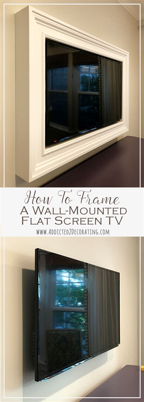 Custom Diy Frame For Wall Mounted Tv Finished