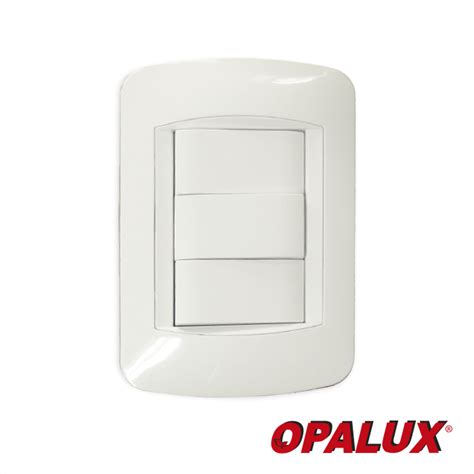 Electr Nica Interruptor Doble Unipolar Opalux Para Pared Vac