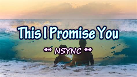 This I Promise You Karaoke Version Nsync Youtube