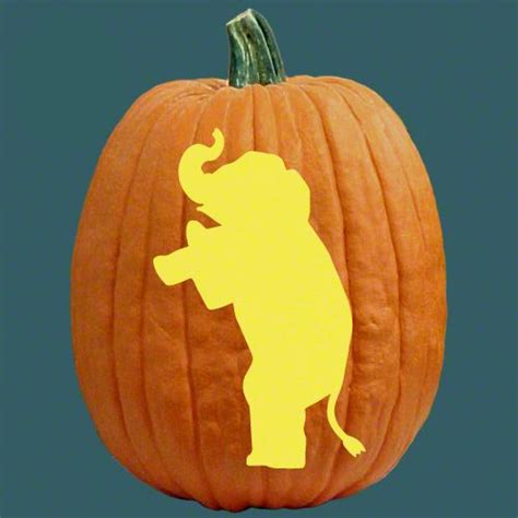 Republican Elephant All American Pumpkin Carving Patterns Pinterest