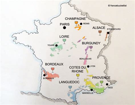 Map Of French Wine Regions World Map