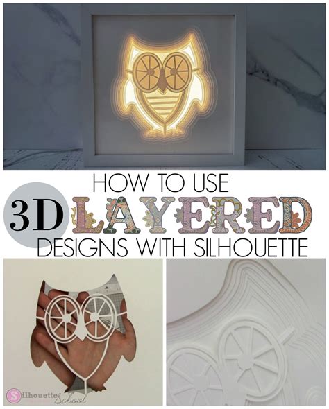 Turn a 3D Layered SVG into a Lighted Shadow Box - Silhouette School
