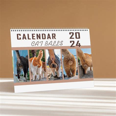 Cat Balls Calendar New Funny Cat Butt Wall Calendar Funny Cat Butthole Calendar