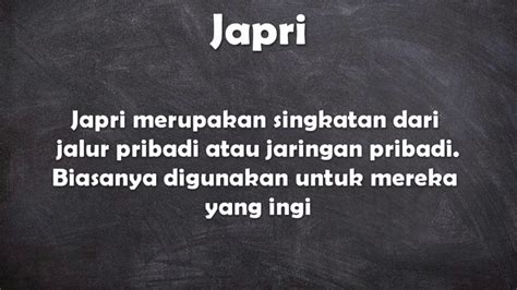 Terjemahan dari please forgive me di bahasa indonesia. Apa arti kata Japri ? - YouTube