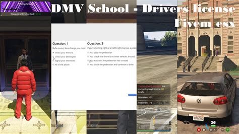Gta V Fivem Dmv School Drivers License Esx Youtube