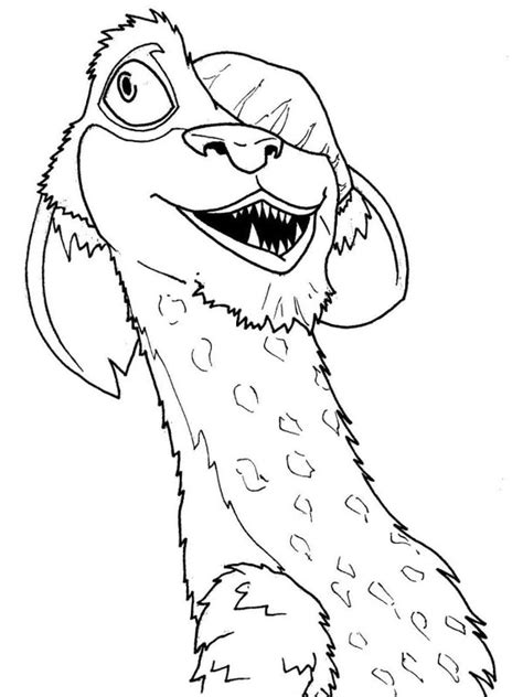 Buck Ice Age Coloring Page Funny Coloring Pages