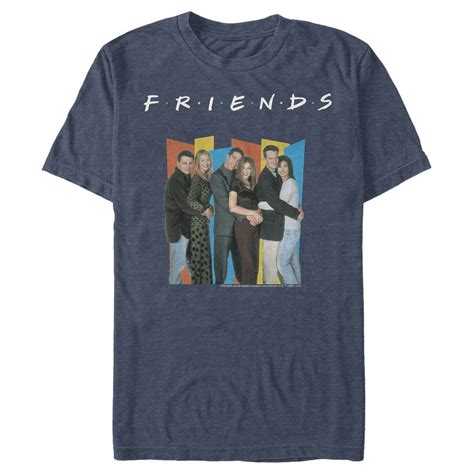Friends Mens Friends Group Geometric Pose Short Sleeve Graphic Tee