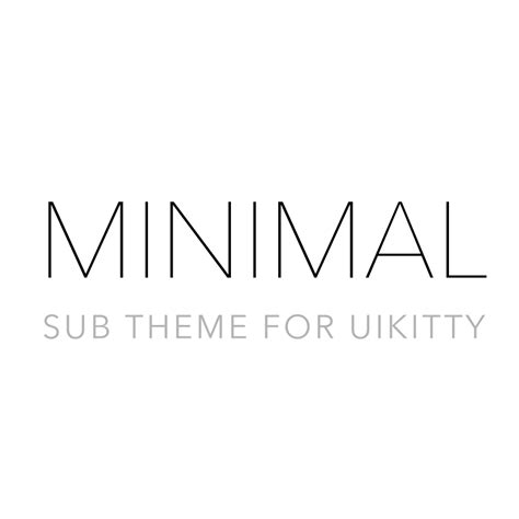 Minimal - A super minimal blogging sub theme for uikitty ...