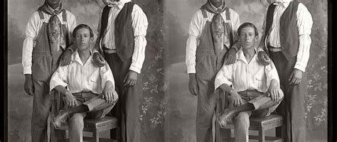 Vintage Texan Portraits By Julius Born Early 20th