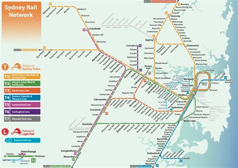 Transit Maps Unofficial Map Sydney Rail Network Trains And Light