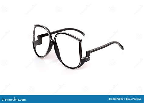 Glasses With Clear Glasses Isolated On White Background Stock Photo