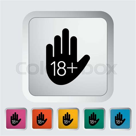 Age Restriction Stock Vector Colourbox