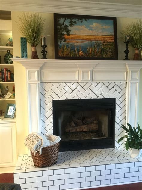 Fireplace Tile Surround And Hearth Tile Fireplace On Pinterest