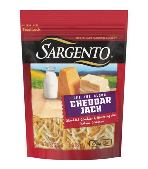 Sargento Shredded Cheddar Jack Natural Cheese 8 Oz Sargento