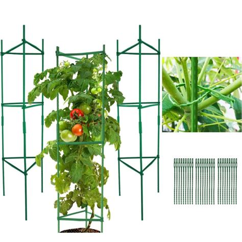 Tomato Cages3 Packs Plants Support Stakes 4 Feet High Adjustable