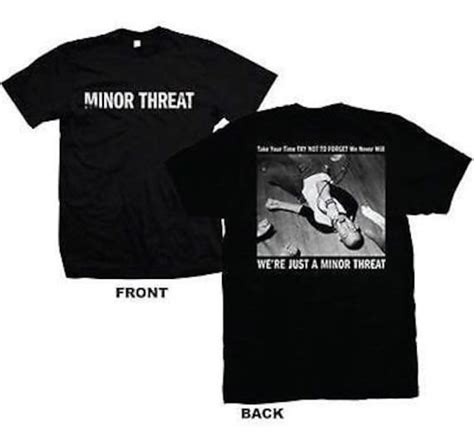 Minor Threat We Re Just A Ian Mackaye Black T Shirt Etsy