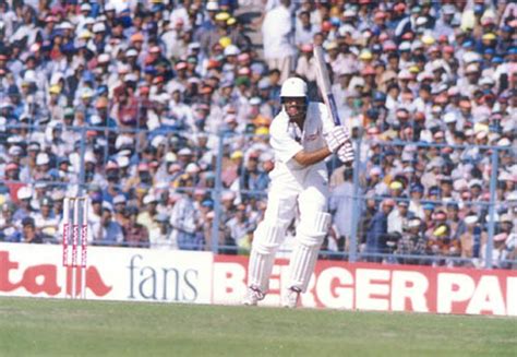 Azharuddin Drives The Ball To The Covers