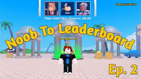 Ultimate Tower Defense Noob To Leaderboard Episode 2 Story And