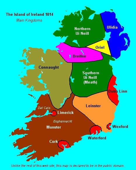 Map Of Irish Kingdoms