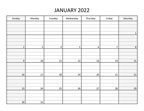 calendar for january 2022 free calendarsu