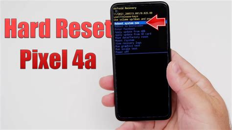 Hard Reset Pixel 4a Factory Reset Remove Patternlockpassword How
