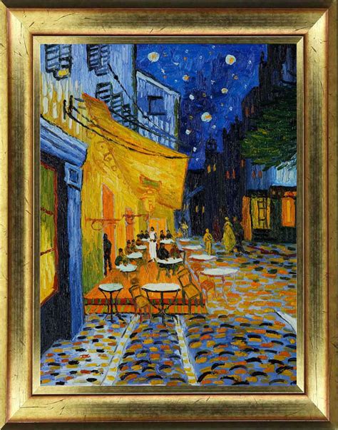 Sticker tableau Van Gogh - Café terrasse la nuit – Arles - stickers