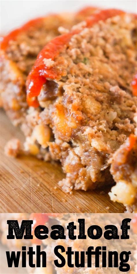 Cover the top of the mixture with an oiled piece of greaseproof paper. Meatloaf with Stuffing is a tasty 2 pound ground beef meatloaf made with Stove Top stuffing mix ...