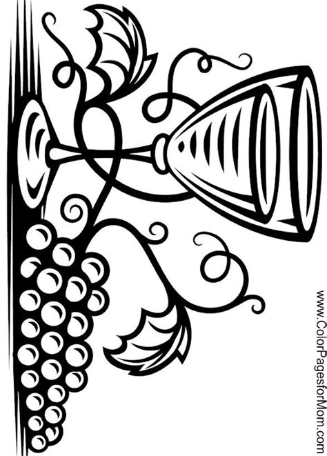Select one of 1000 printable coloring pages of the category adult. wine coloring page 10 | Coloring pages
