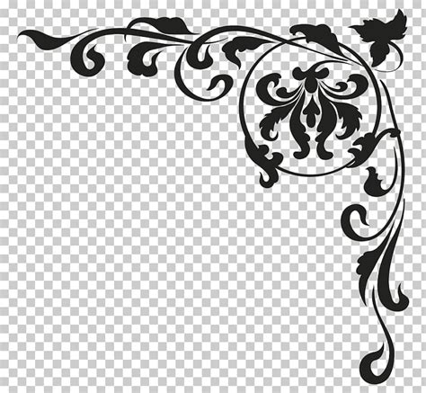 Images Of Black Damask Border Clip Art