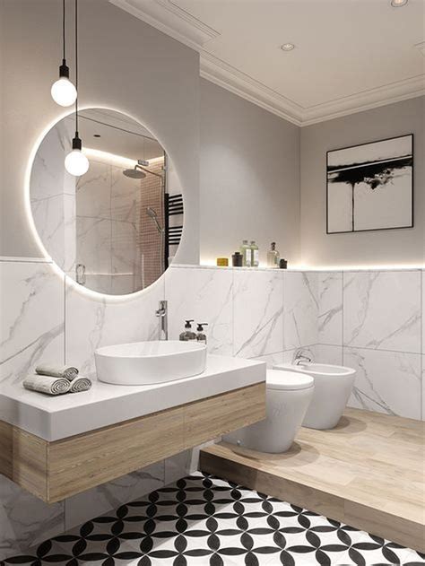 Warm it up with rich neutrals like a deep taupe, almost brown, wall color and wood plank floors. Relaxing Bathroom Lighting Design Ideas 15 | Bathroom ...