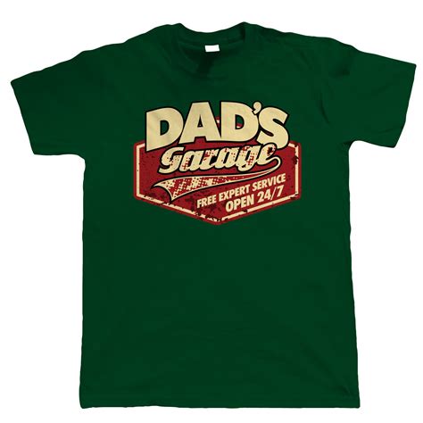 Car related gifts for dad. Dad's Garage Mens Funny Car T Shirt - Mechanic Birthday ...