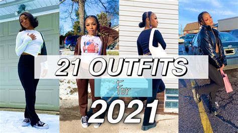 21 Outfit Ideas For 2021♡easy Youtube