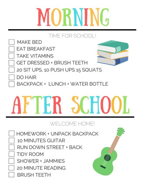Before And After School Routine This Is A Simple Easy Way To Keep Your
